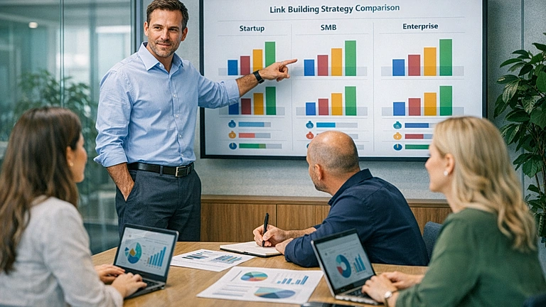 Backlinks aufbauen Tipps: Linkbuilding-Strategien im Unternehmensgrößen-Vergleich
