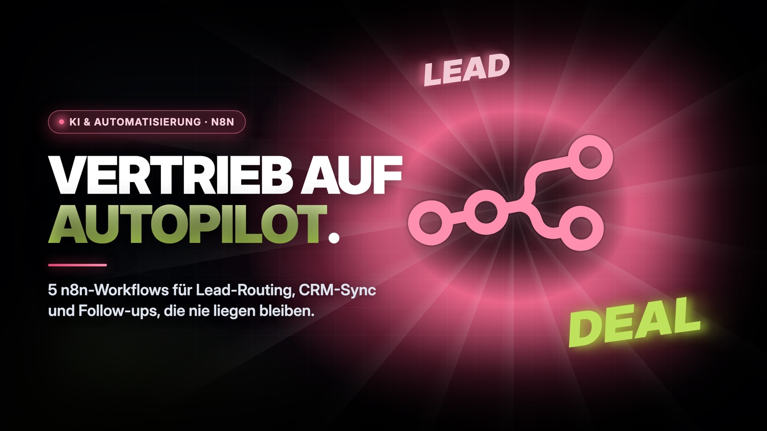 n8n Vertriebs-Workflows: Lead-Routing, CRM-Sync und Follow-up automatisiert im Mittelstand
